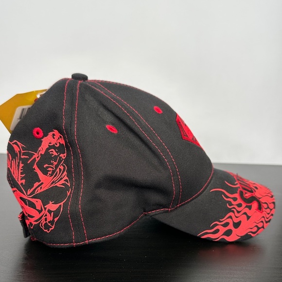 Superman Black & Red Embroidered Logo Baseball Cap - Picture 5 of 7